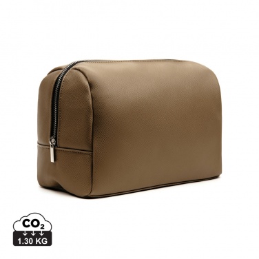 Logo trade advertising products image of: VINGA Bermond RCS recycled PU toiletry bag