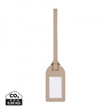 Logo trade business gifts image of: VINGA Baltimore RCS recycled polyester luggage tag