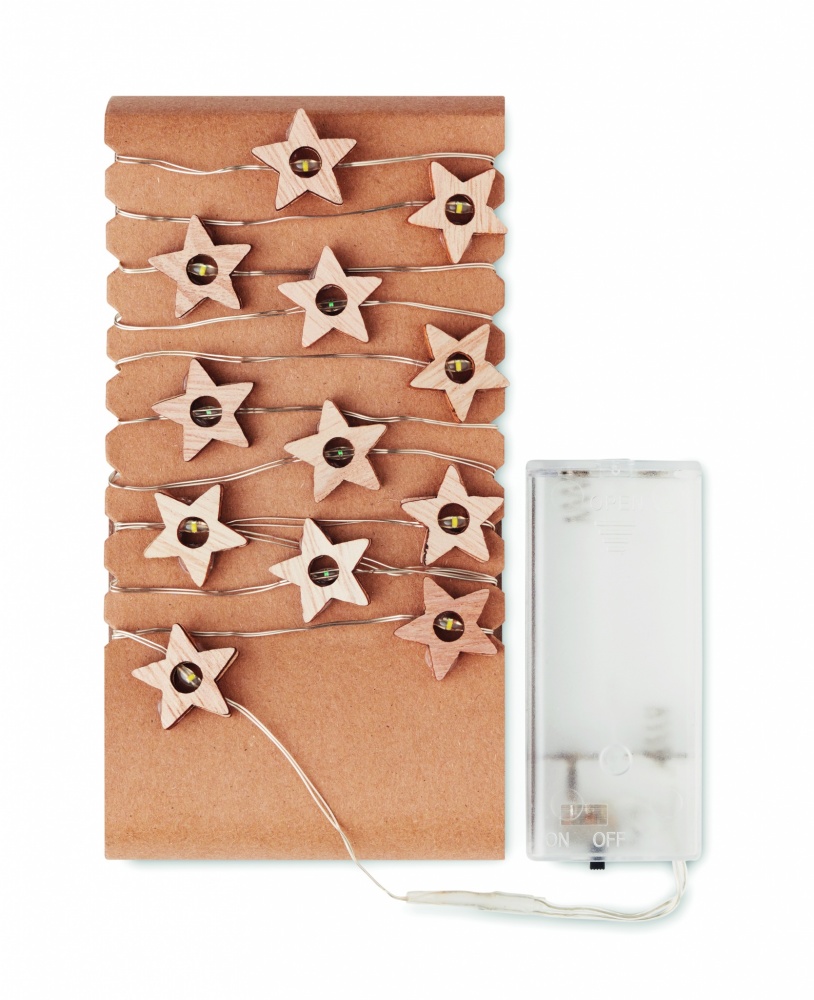 Logo trade business gifts image of: String with 20 star lights