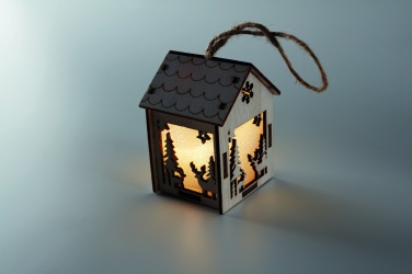 Logotrade promotional products photo of: MDF house with light