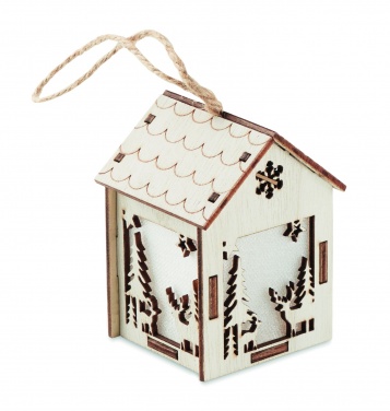 Logotrade promotional gift image of: MDF house with light