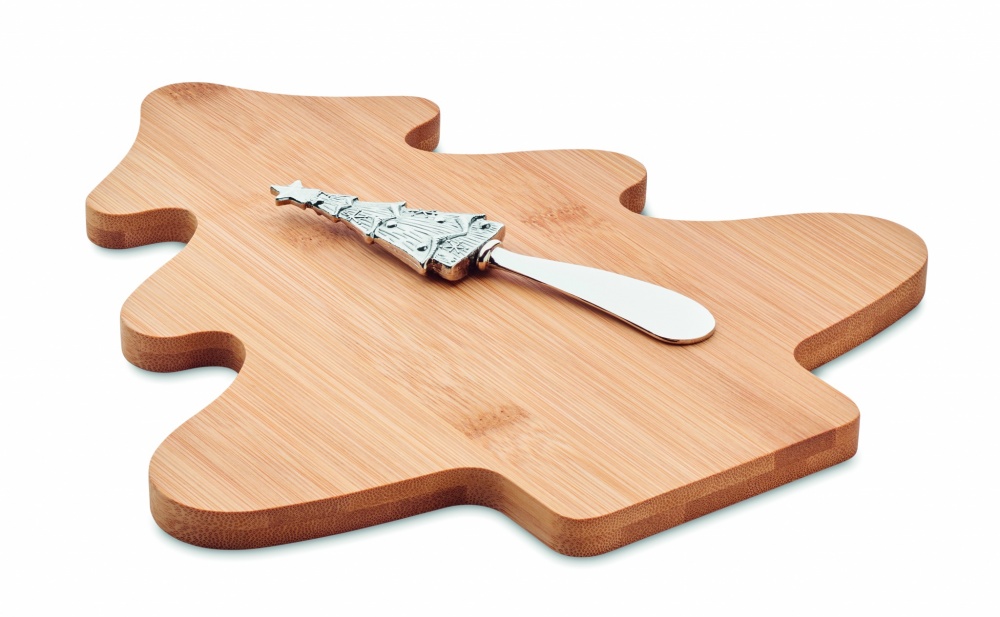 Logotrade promotional product image of: Cheese board set in bamboo Essen