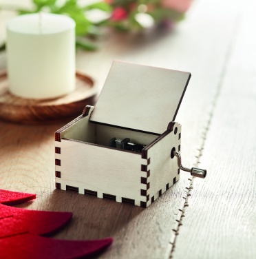 Logo trade promotional gifts picture of: Wooden Christmas music box