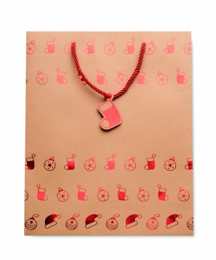 Logo trade advertising product photo of: Gift paper bag with pattern
