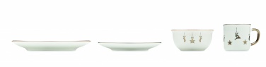 Logo trade promotional giveaways picture of: 4 piece ceramic place setting