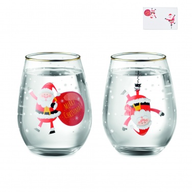 Logo trade promotional gifts picture of: Set of 2 Christmas glasses