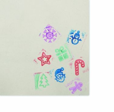 Logotrade advertising product picture of: 8 wooden Christmas stamps set