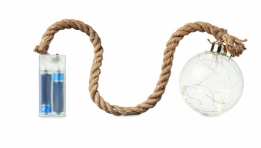Logo trade promotional items picture of: Glass bauble LED light