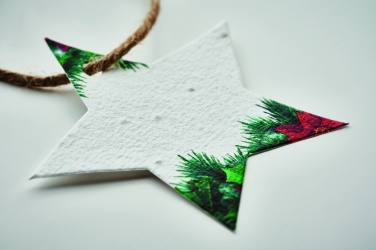 Logo trade promotional gifts picture of: Seed paper Xmas ornament