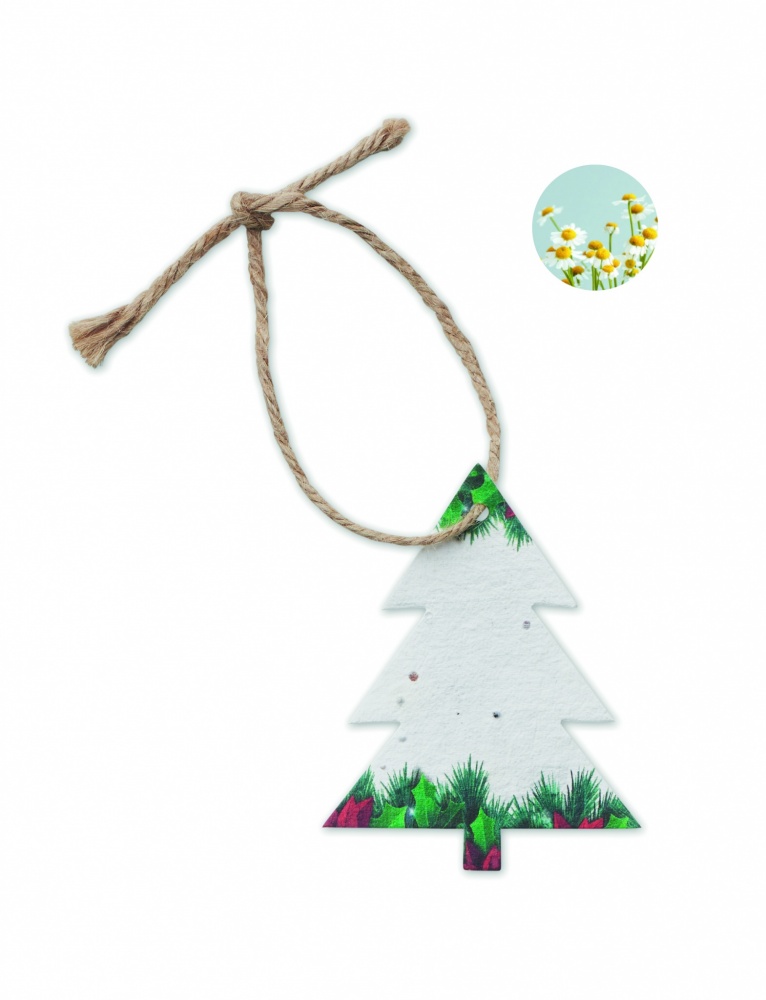 Logotrade promotional merchandise image of: Seed paper Xmas ornament