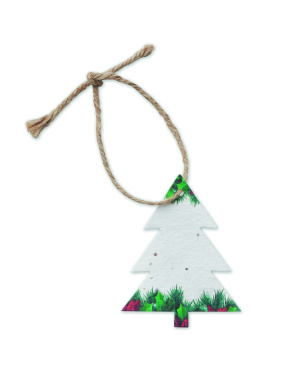 Logo trade promotional gifts picture of: Seed paper Xmas ornament