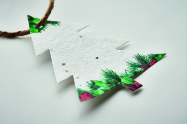 Logotrade advertising product image of: Seed paper Xmas ornament