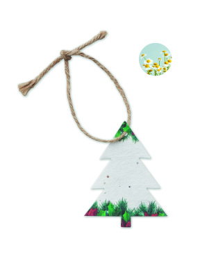 Logotrade business gift image of: Seed paper Xmas ornament