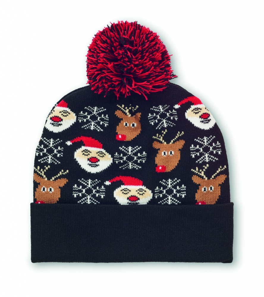 Logo trade promotional products picture of: Christmas knitted beanie
