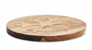 Logo trade promotional gifts picture of: Acacia wooden pot holders set