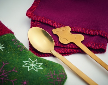 Logo trade corporate gifts picture of: Christmas dessert cutlery set