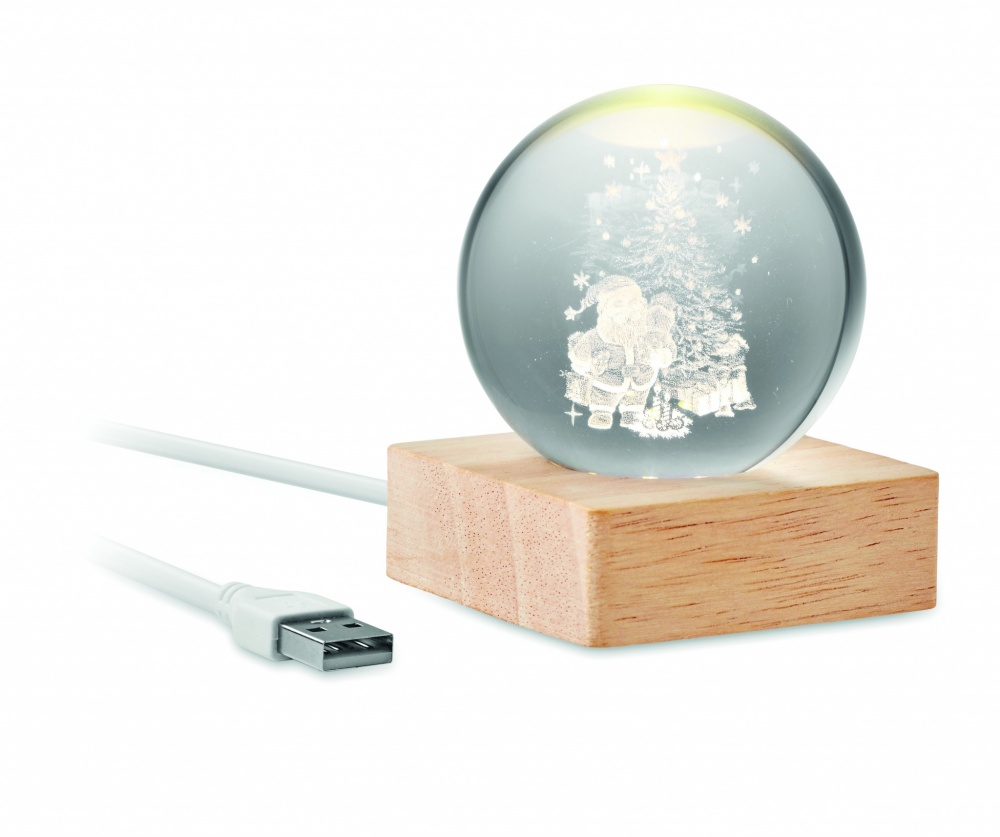 Logotrade promotional products photo of: Christmas LED crystal ball