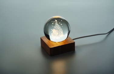 Logo trade promotional merchandise photo of: Christmas LED crystal ball