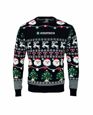 Logo trade corporate gifts picture of: Christmas LED sweater S/M