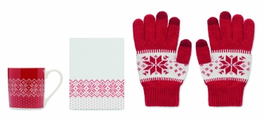 Logotrade promotional giveaways photo of: Winter gift mug and gloves set