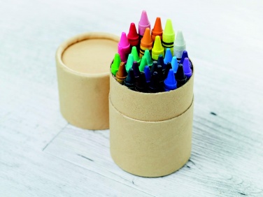 Logo trade business gift photo of: 30 wax crayons