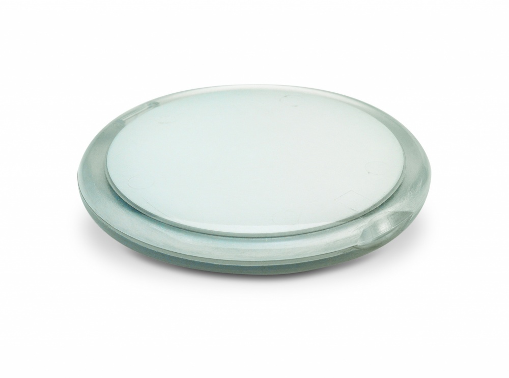 Logo trade business gift photo of: Rounded double compact mirror