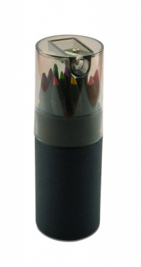 Logo trade promotional item photo of: Black colouring pencils