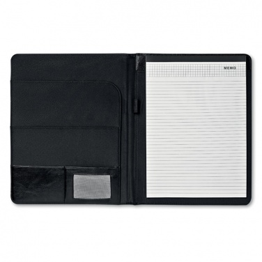 Logo trade promotional items picture of: PU portfolio w/ 20 pages bloc