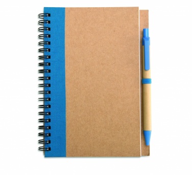 Logotrade promotional giveaway picture of: B6 recycled notebook with pen