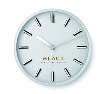 Logo trade advertising products image of: Round shape wall clock