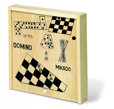 Logotrade corporate gifts photo of: 4 games in wooden box