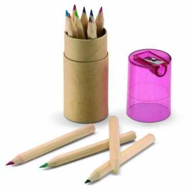 Logotrade promotional giveaway image of: 12 coloured pencils