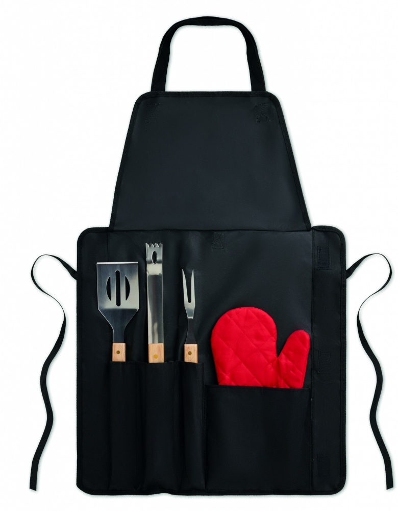 Logotrade promotional item image of: BBQ apron with BBQ tools