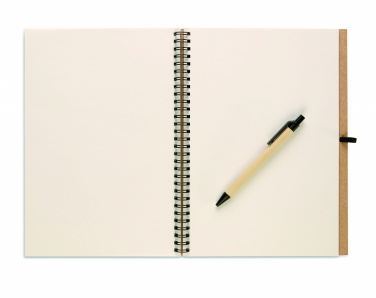 Logotrade promotional product image of: Recycled notebook with pen