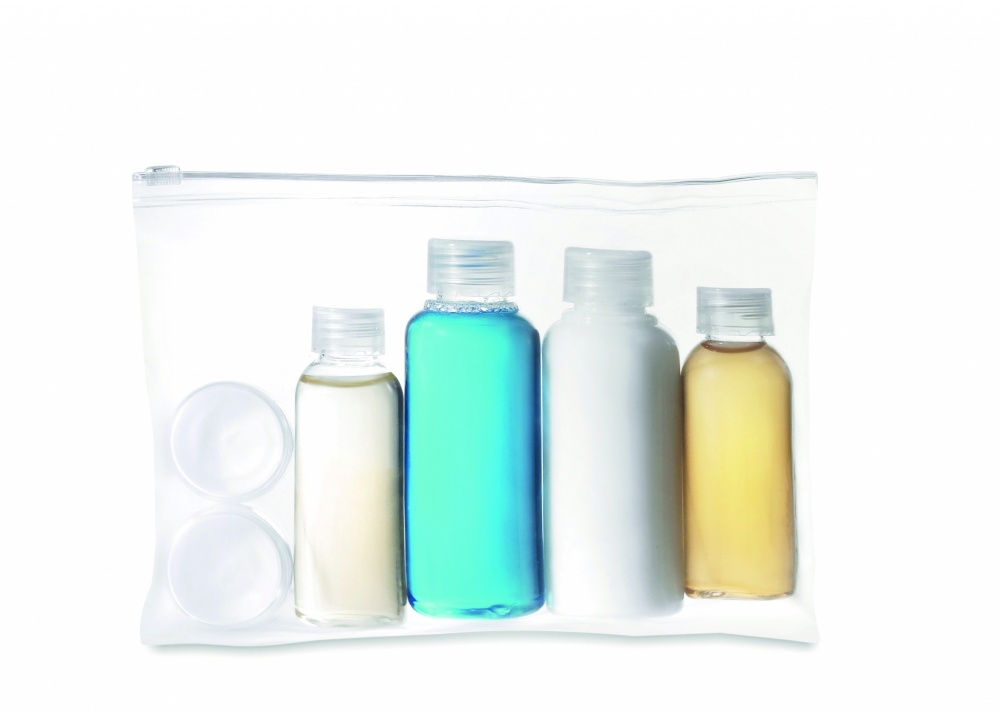 Logotrade advertising product picture of: Travelling pouch with bottles