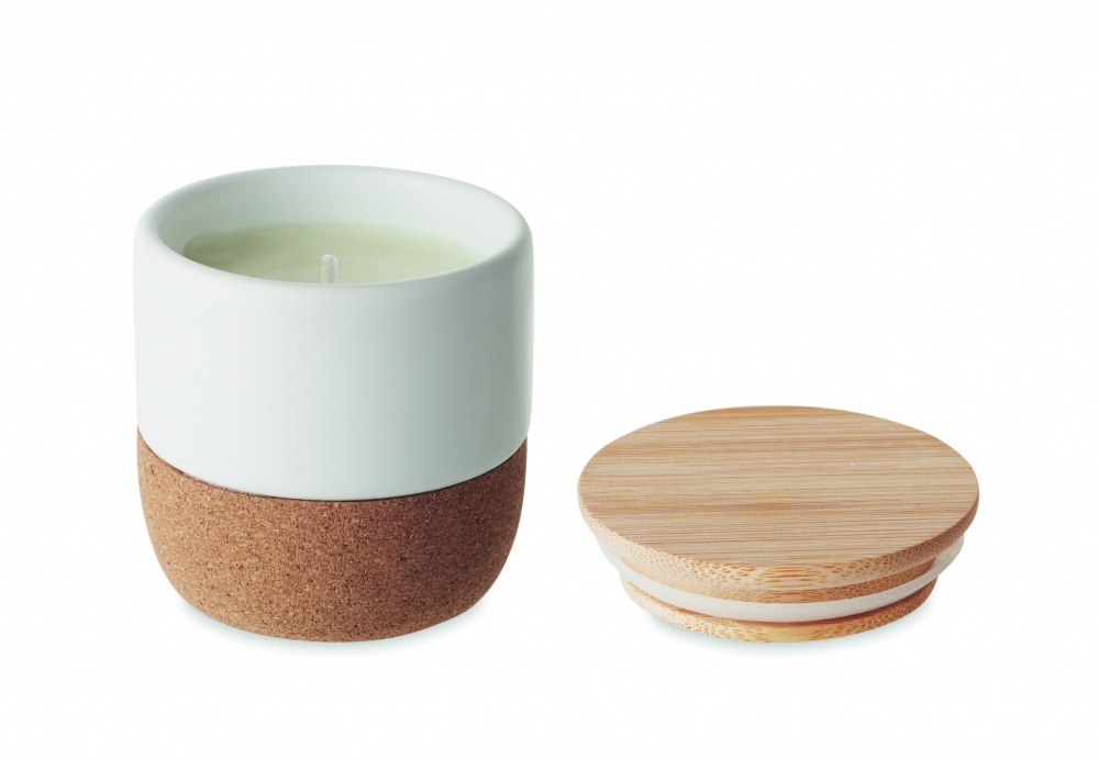 Logo trade promotional gift photo of: Plant based wax candle 80 gr