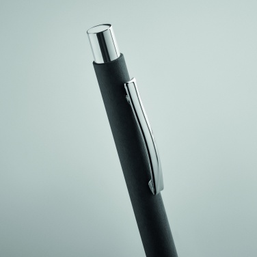 Logo trade promotional merchandise picture of: Recycled paper push ball pen