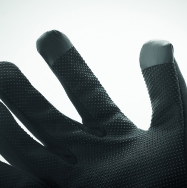 Logo trade promotional giveaways image of: Tactile sport gloves