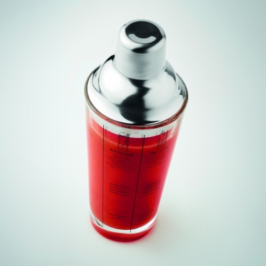 Logo trade promotional merchandise photo of: Glass cocktail shaker 400 ml