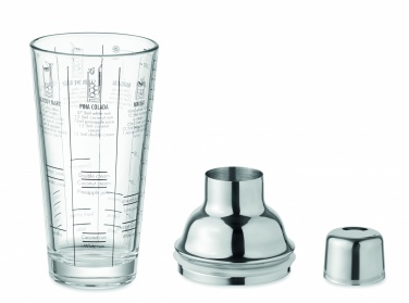 Logotrade promotional gift picture of: Glass cocktail shaker 400 ml