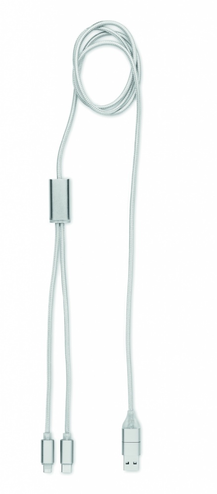 Logo trade promotional merchandise image of: 2 in 1 long charging cable