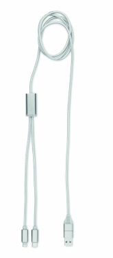 Logo trade corporate gifts image of: 2 in 1 long charging cable