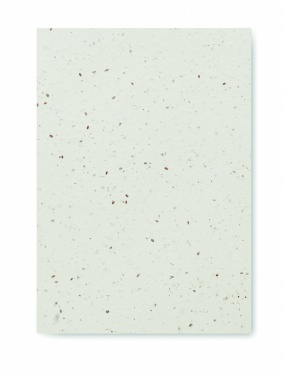 Logo trade promotional giveaways picture of: A5 seed paper cover notebook