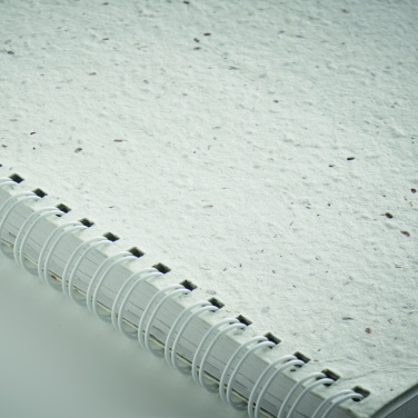 Logo trade promotional giveaways picture of: A5 seed paper cover notebook