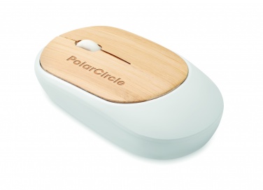 Logo trade promotional products image of: Wireless mouse in bamboo