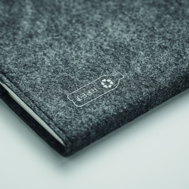 Logo trade business gift photo of: A5 notebook RPET felt