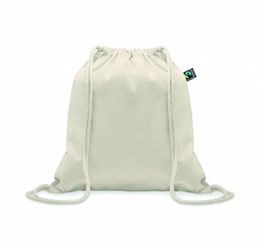 Logo trade advertising products image of: Drawstring bag Fairtrade