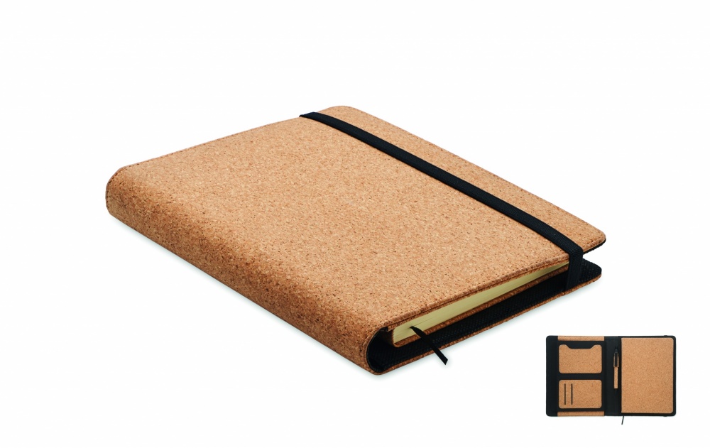 Logotrade promotional gift image of: A5 portfolio in cork