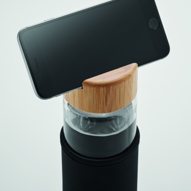 Logotrade promotional gift image of: Glass bottle bamboo lid 600ml