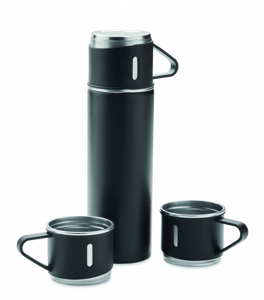 Logo trade promotional merchandise image of: Double wall bottle and cup set